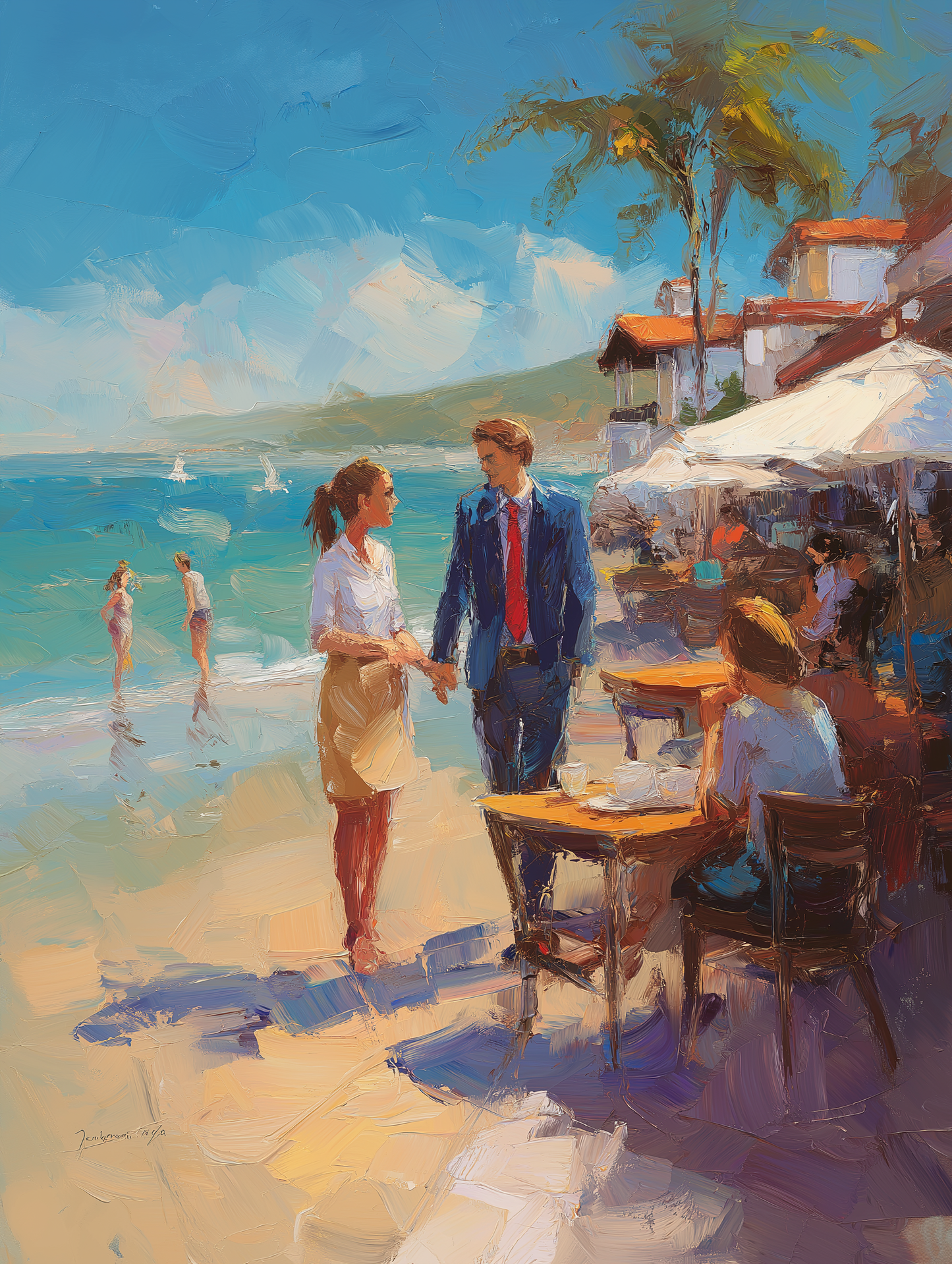 Tides of love, tides of positive (Painting)