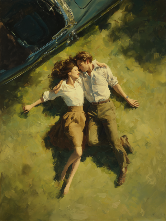 Long Cause tall girls and deep talks (Painting)