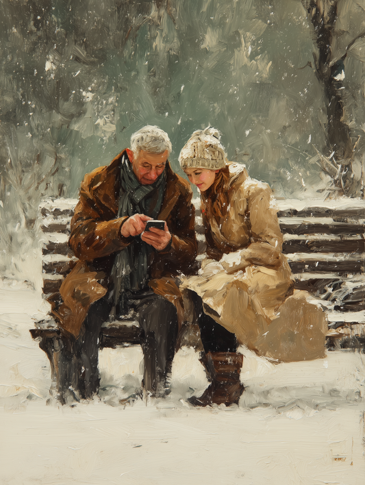 The last time in Dubai, She was my Ex (Painting)