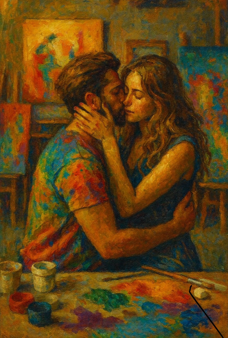 Arte Hearts Painting